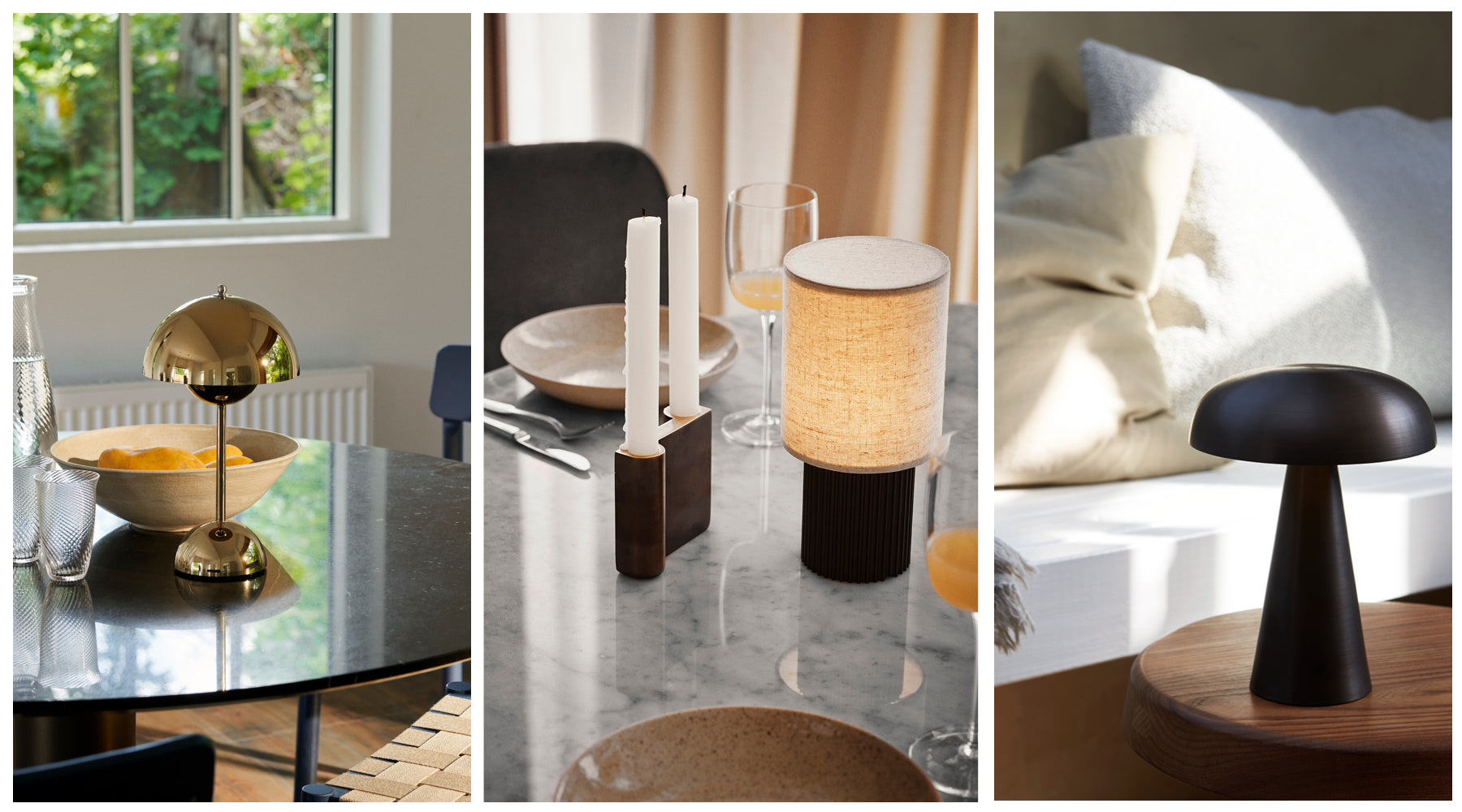 Oplaadbare lampen van & Tradition verkocht door Collective A