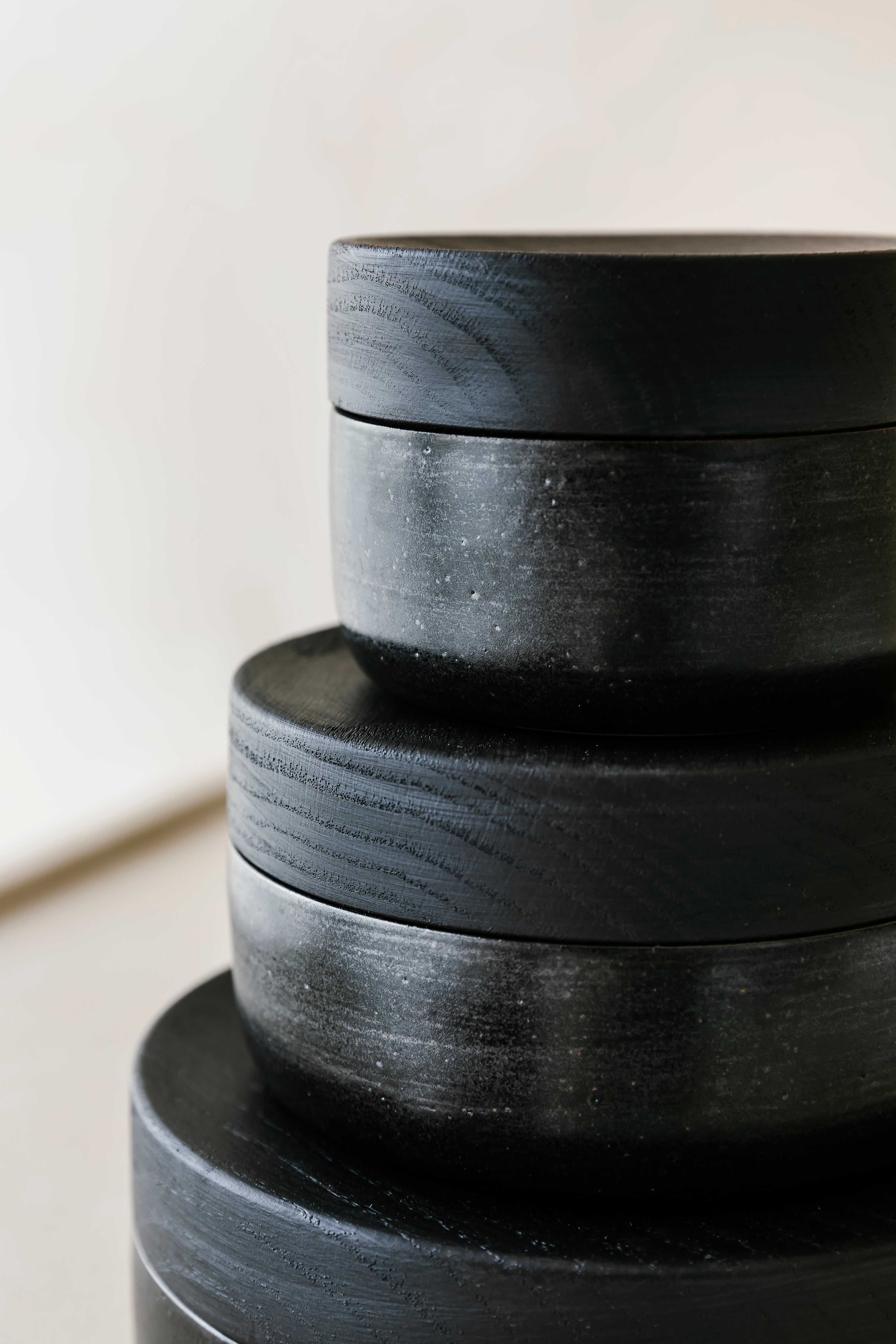 'BLACK CERAMIC LOVE' set (3 st.)