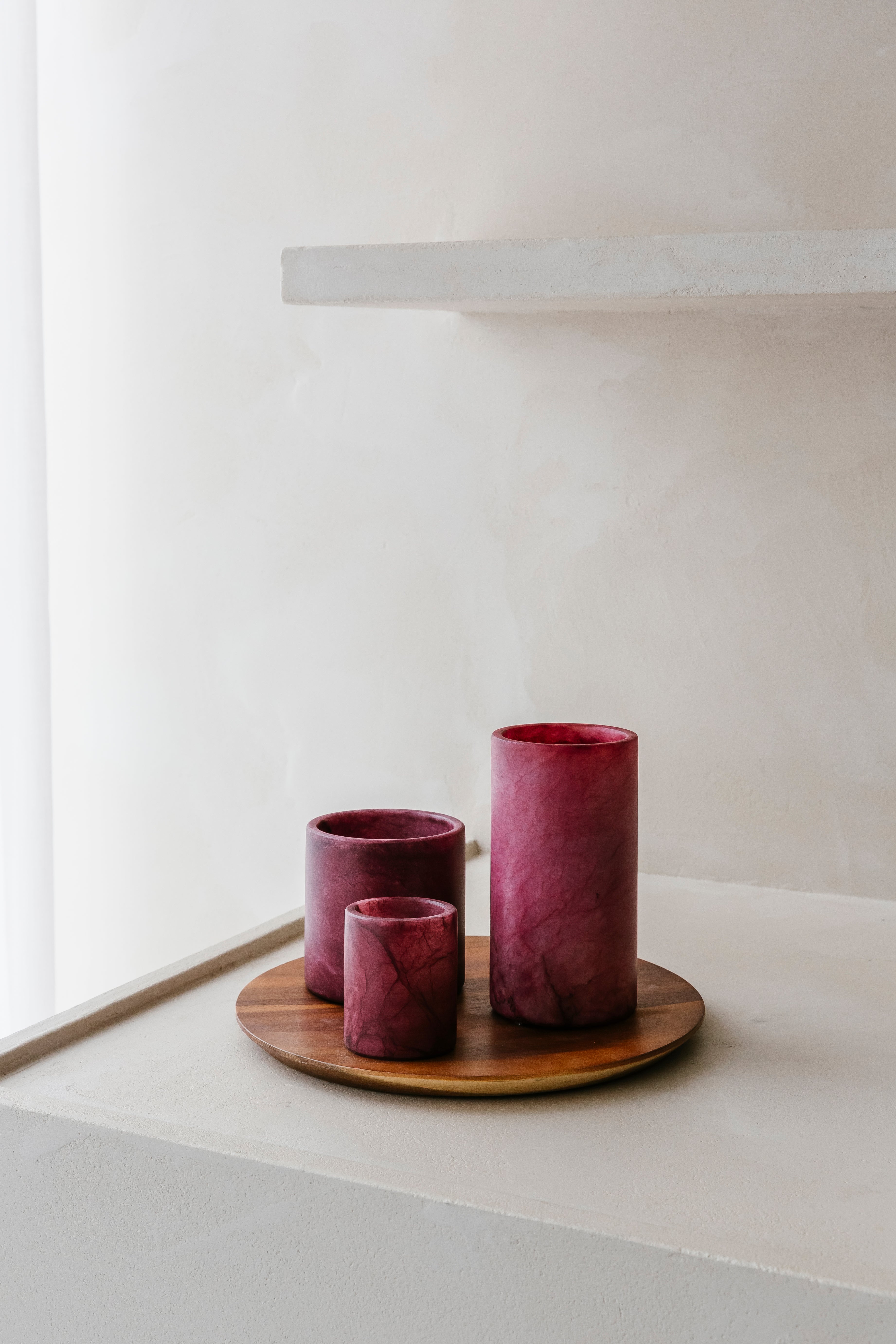 'EASY SIMPLE BURGUNDY' set (4 st.)