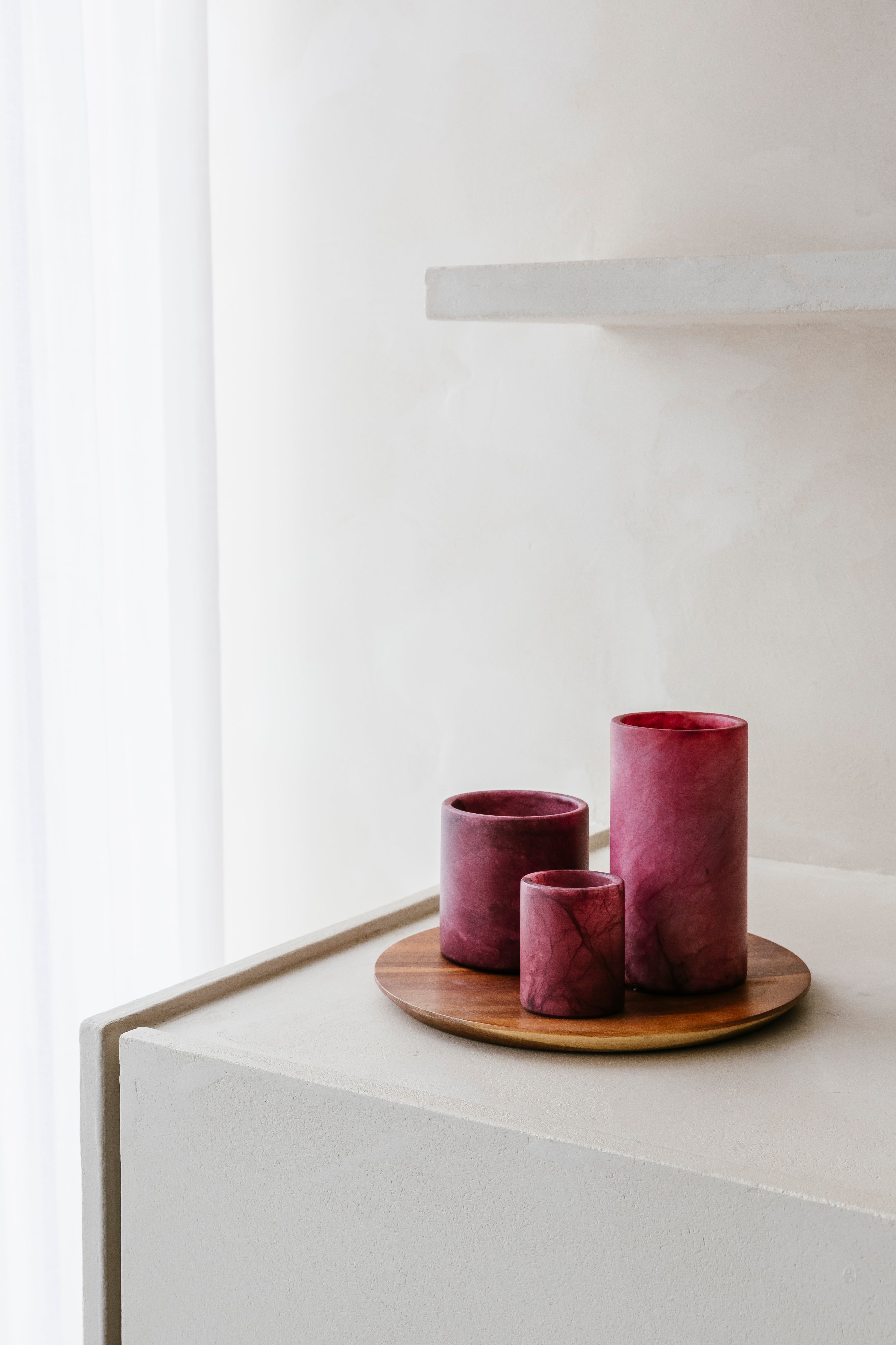 'EASY SIMPLE BURGUNDY' set (4 st.)