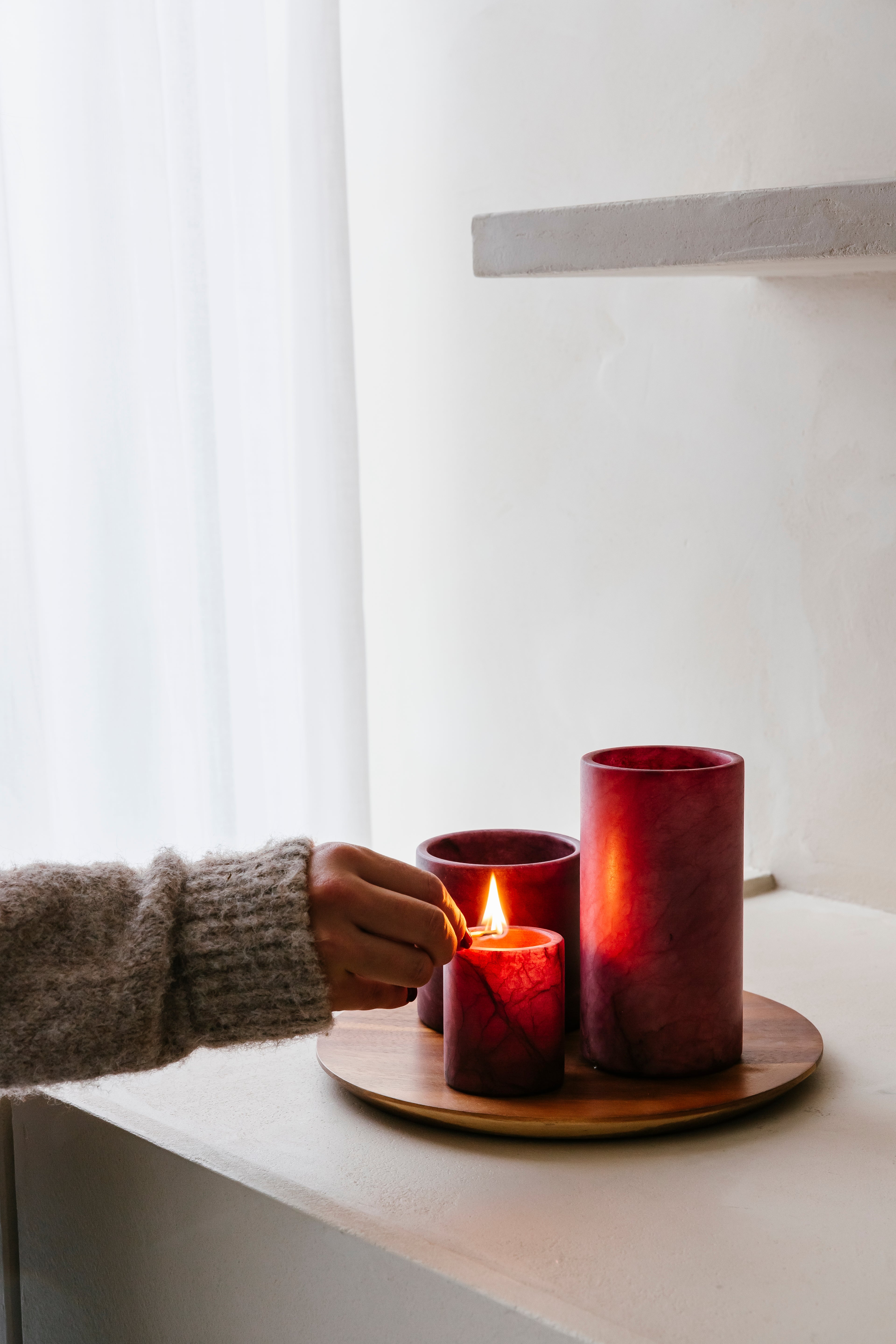 'EASY SIMPLE BURGUNDY' set (4 st.)