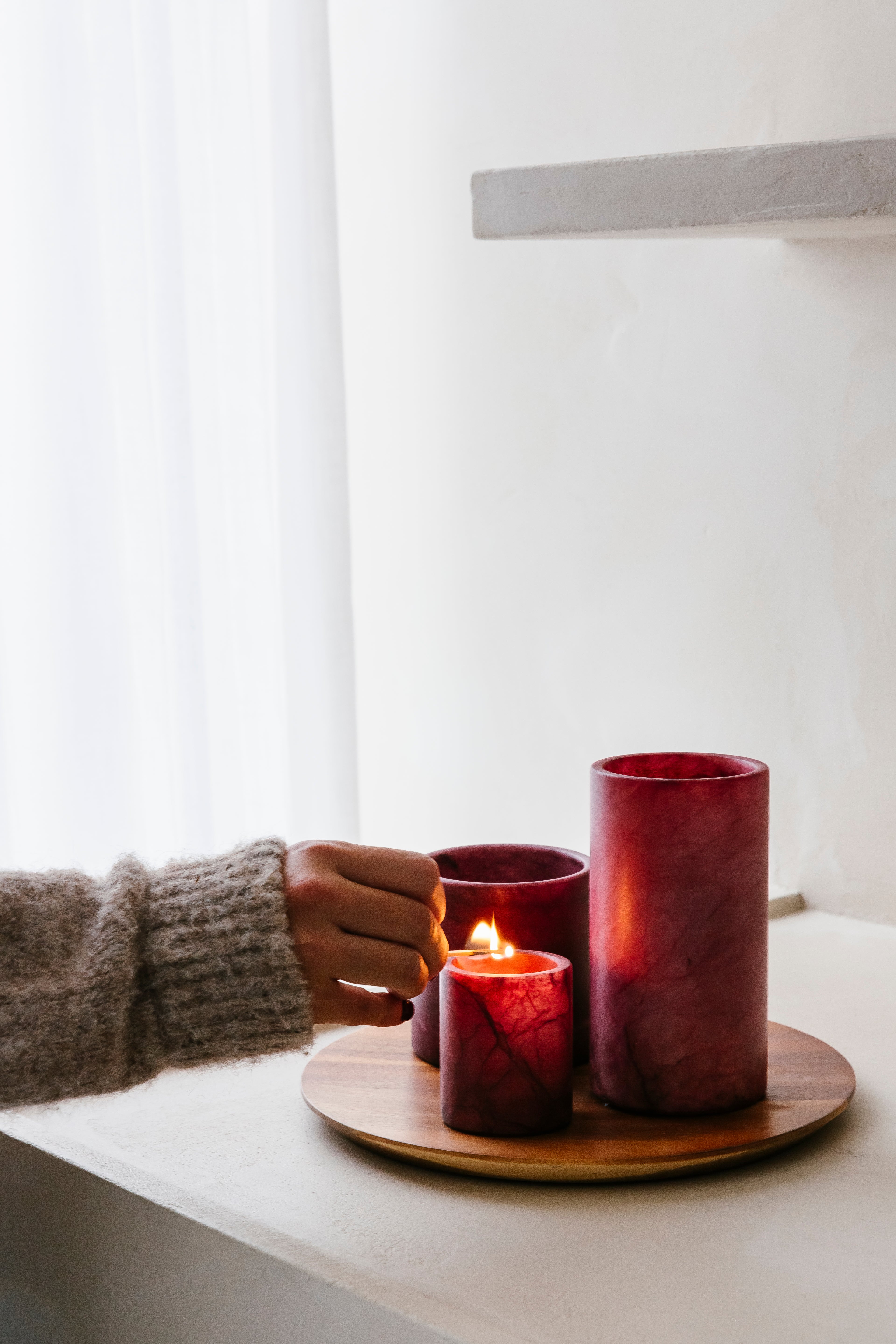 'EASY SIMPLE BURGUNDY' set (4 st.)