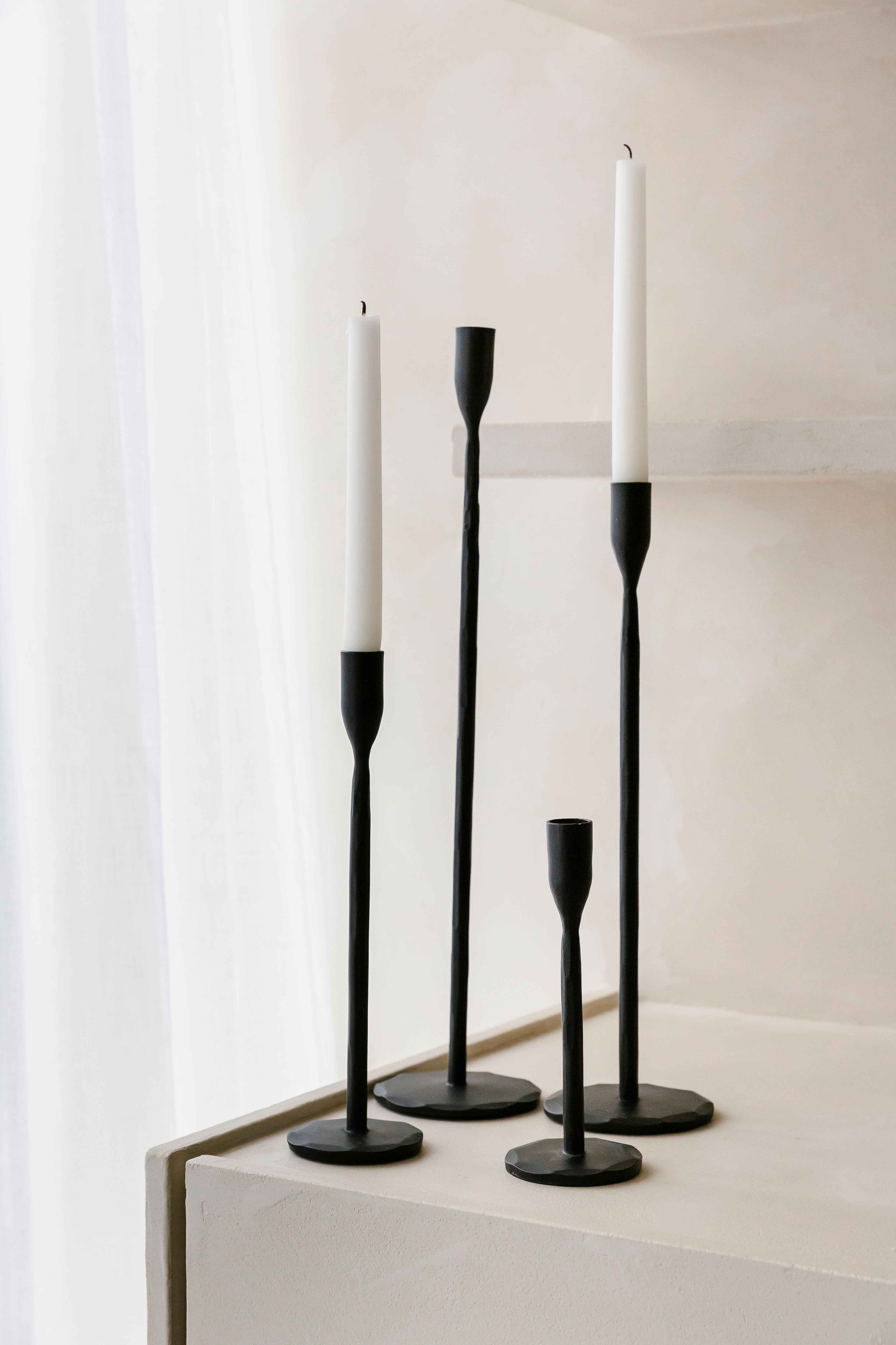 LIZZIE Zwart - Kandelaar