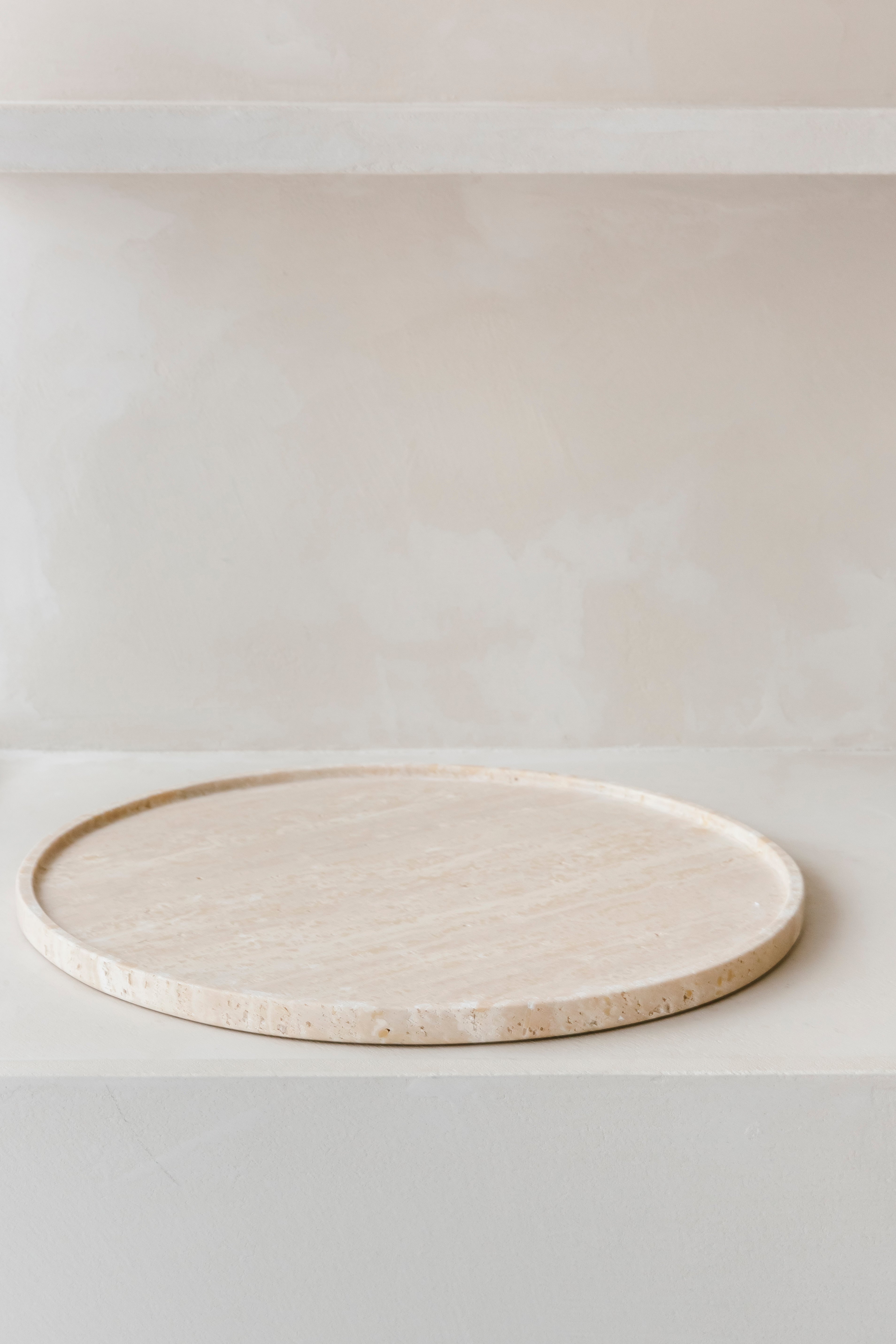 PLATEAU - Travertijn Ø: 45cm