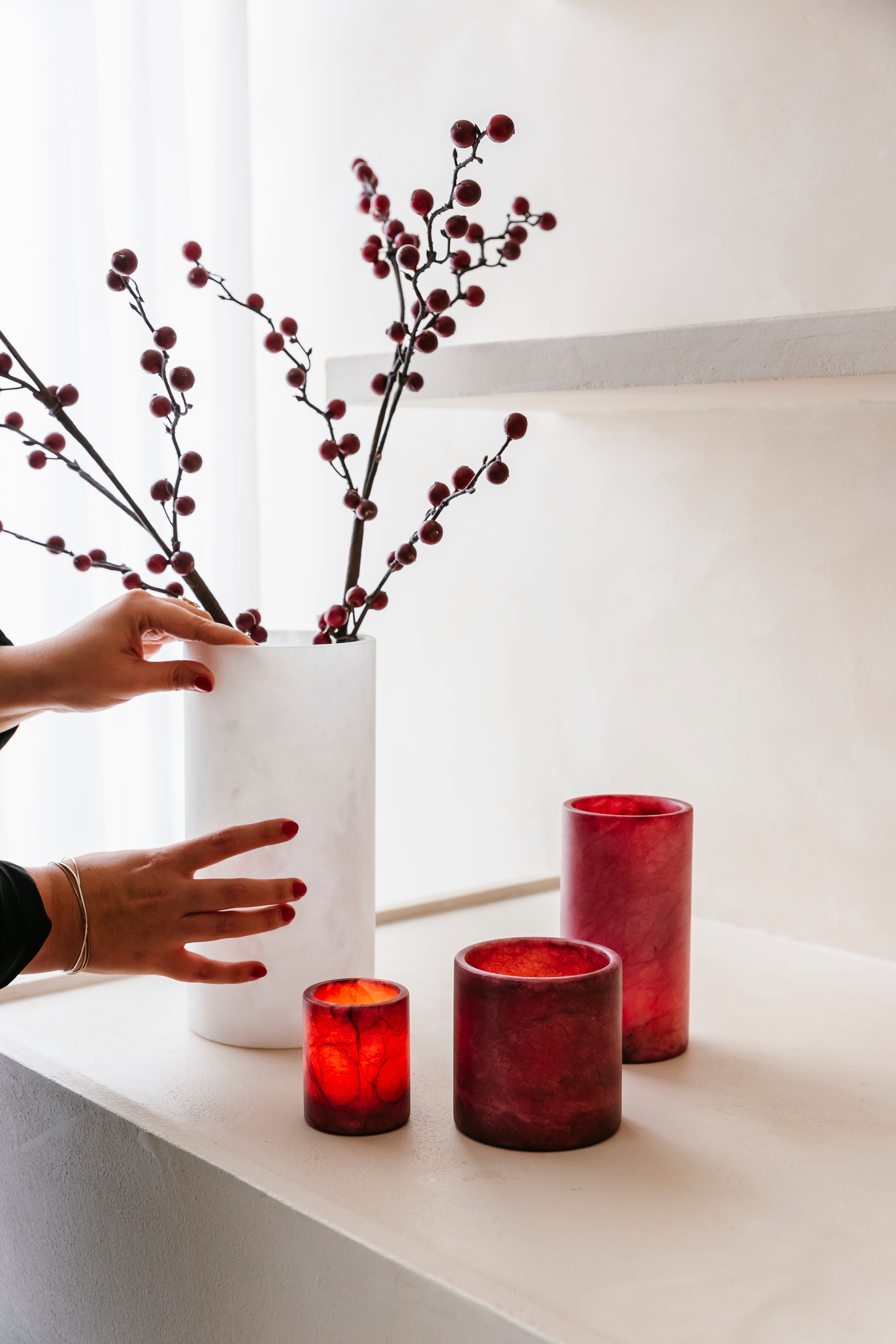 'BURGUNDY BLOOM' set (6 st.)