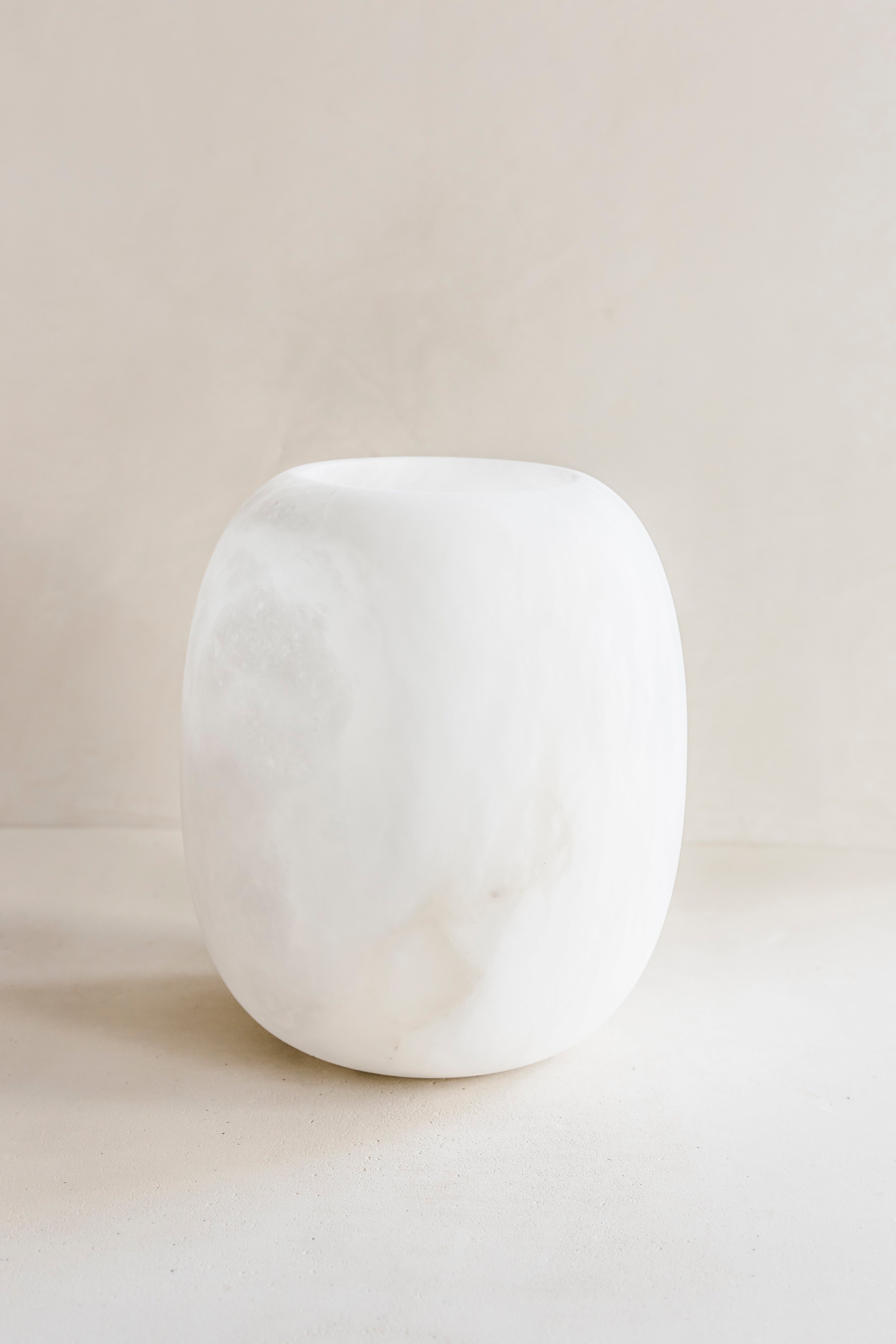 EDDY - tea light holder albast