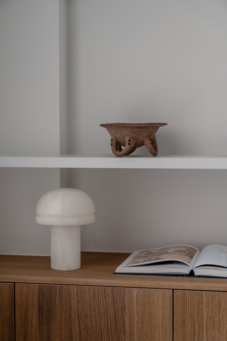 Albast lamp | rond | natural | Ceramics by Rosa | verkocht door Anneke Crauwels Home