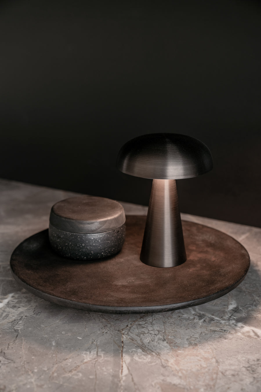 illuminated set-keramiek-draagbare lamp-plateau verkocht door Anneke Crauwels Home