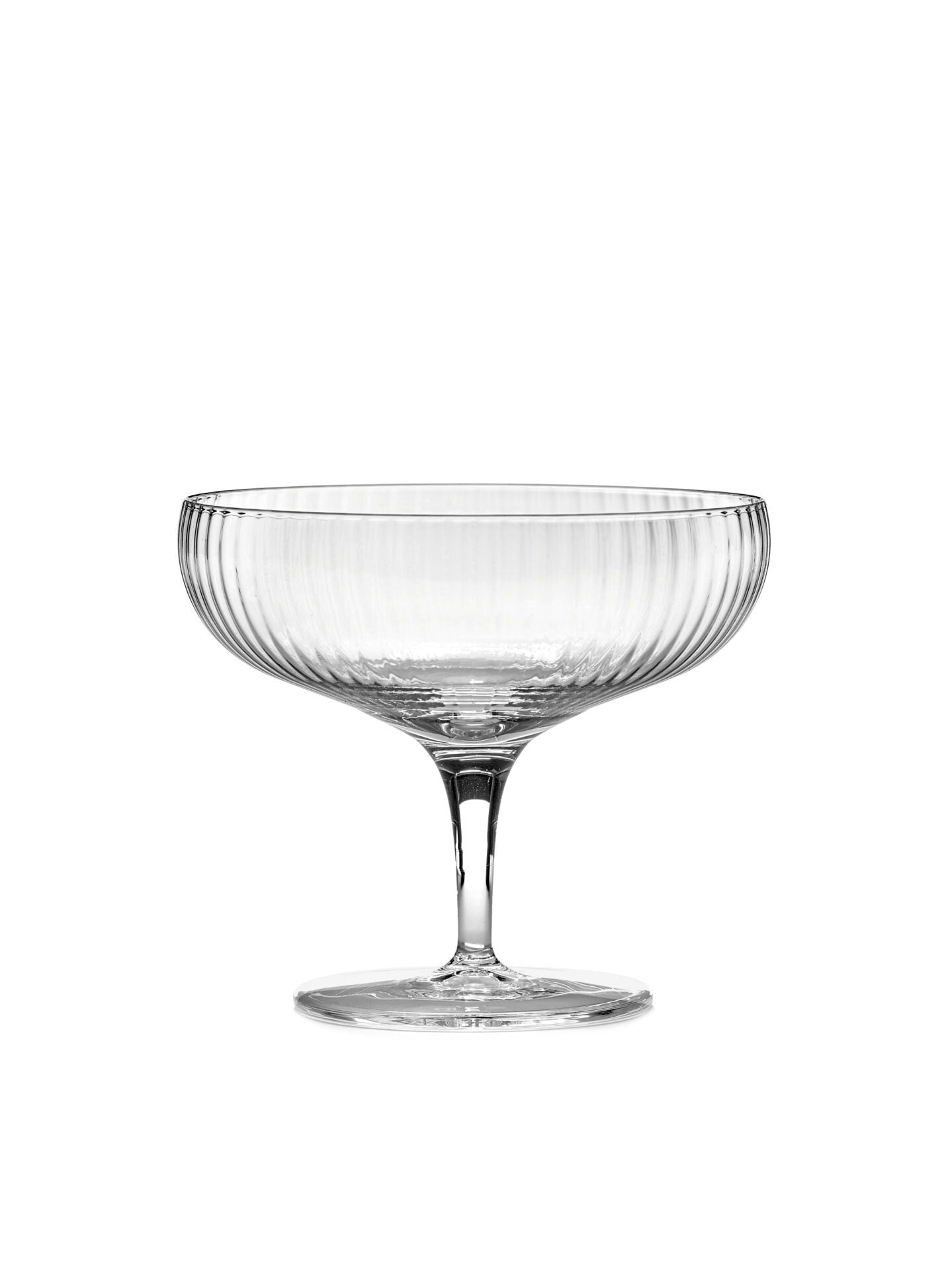 Champagne coupe glazen van Serax | feest | geribbeld | verkocht door Anneke Crauwels Home
