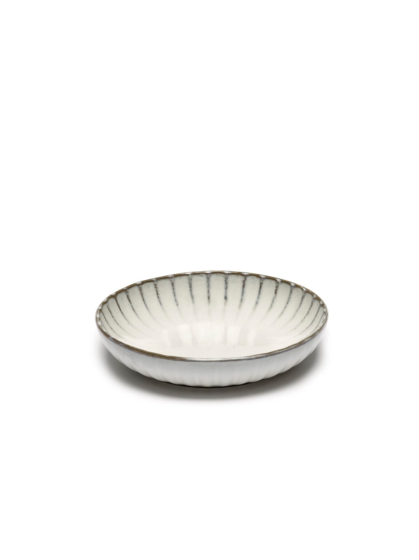 Witte schaal | geribbeld | collectie van Sergio Herman | Serax | verkocht door Anneke Crauwels Home