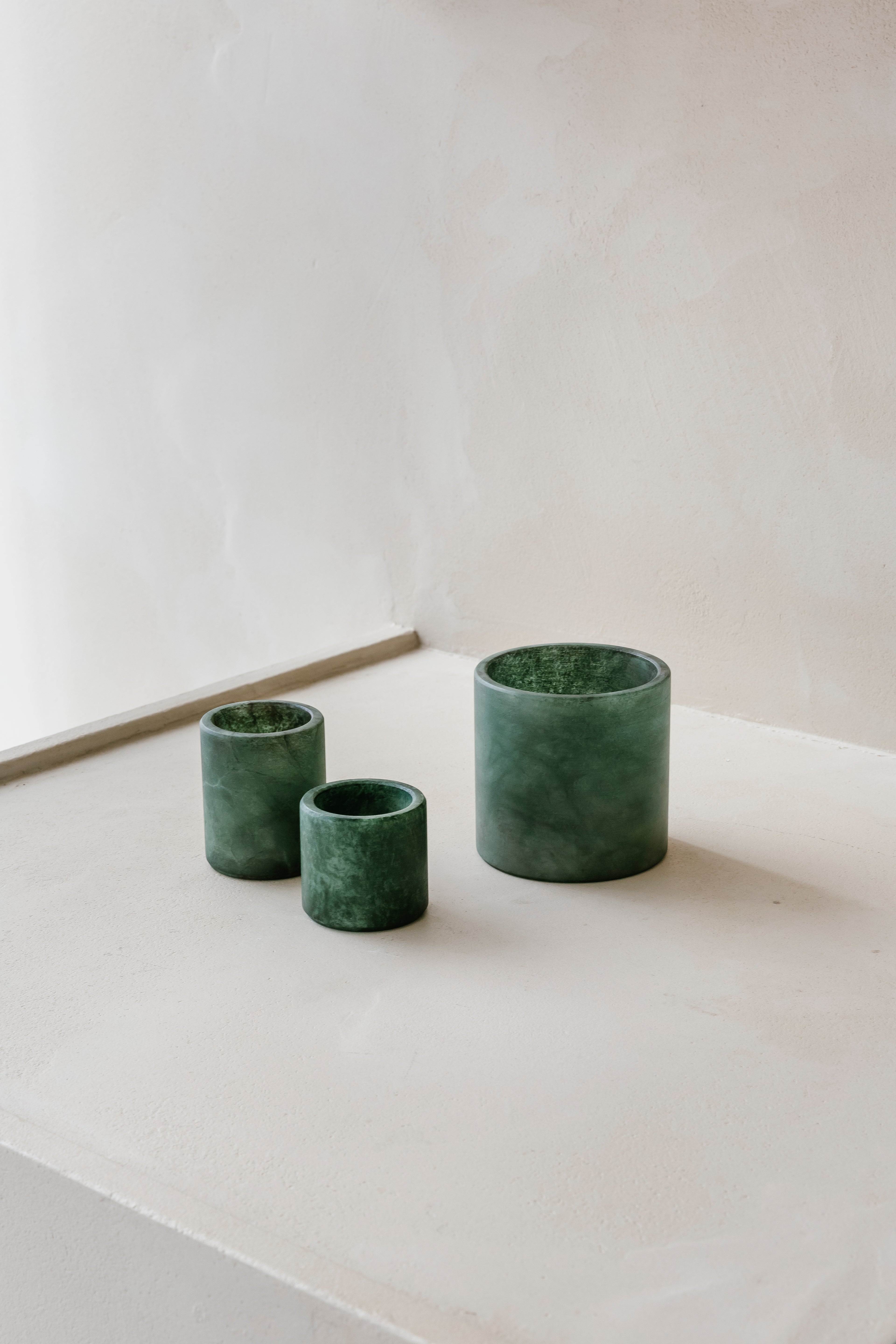 'THE GREEN TRIO'  set  (3 st.)