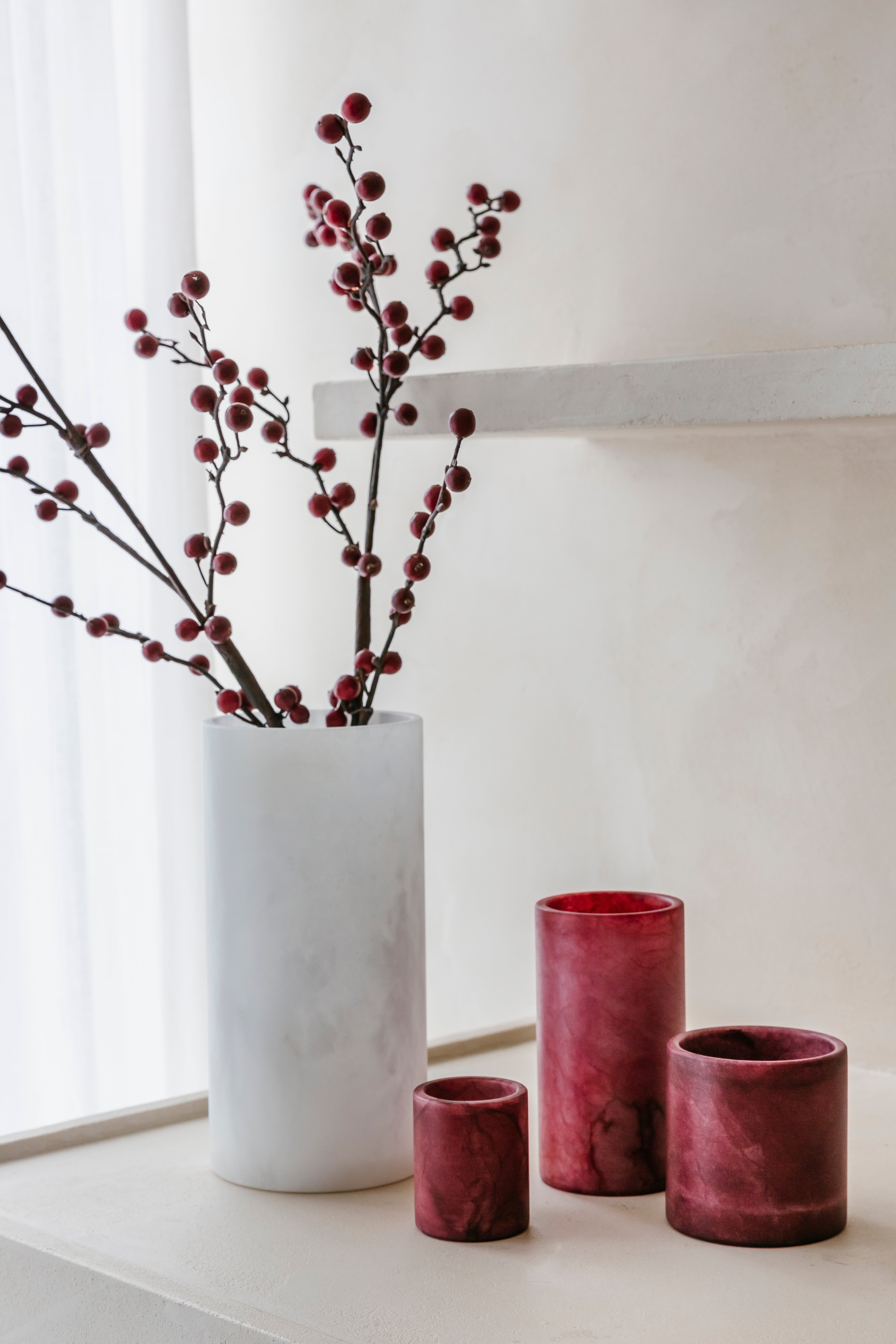 'BURGUNDY BLOOM' set (6 st.)