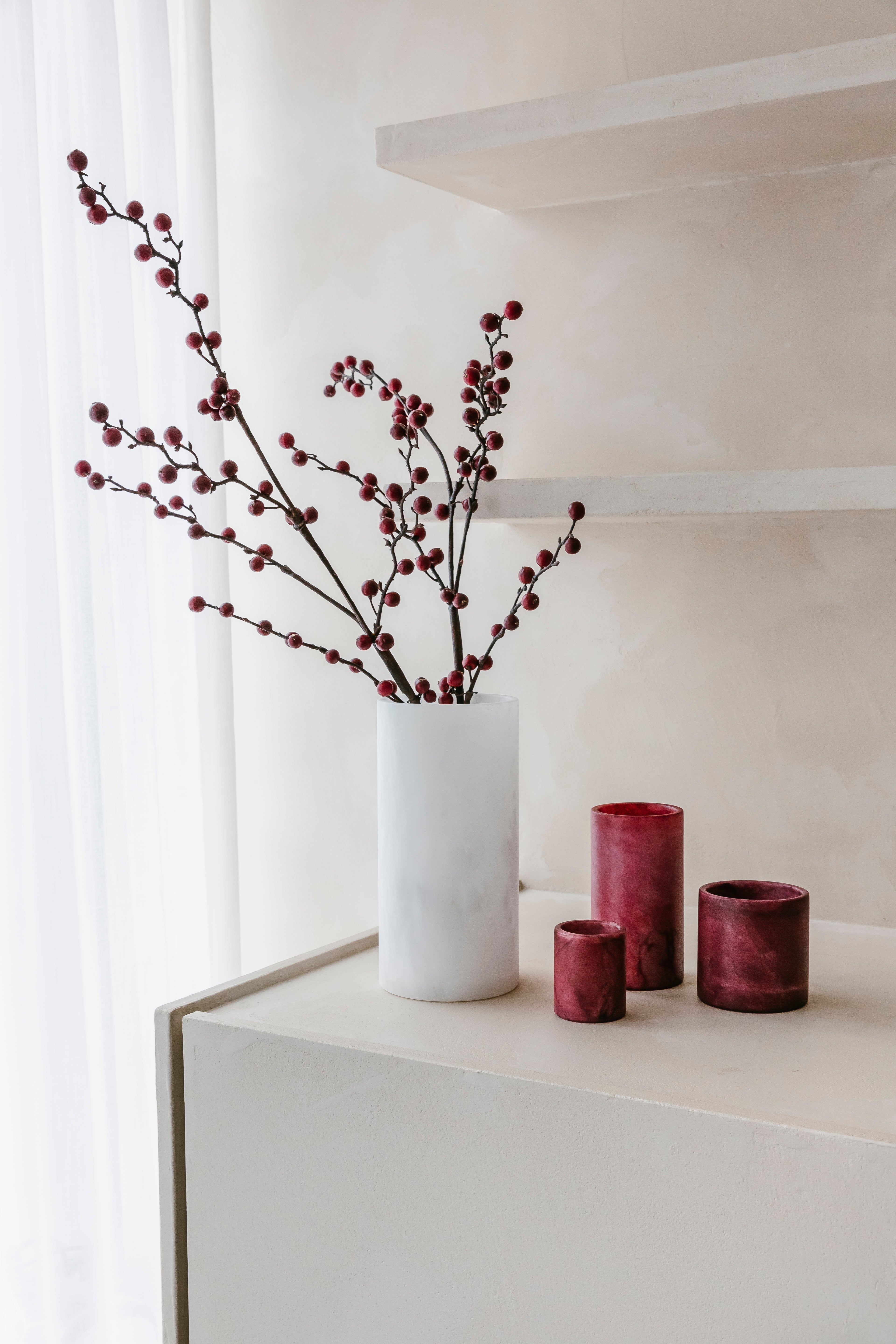 'BURGUNDY BLOOM' set (6 st.)