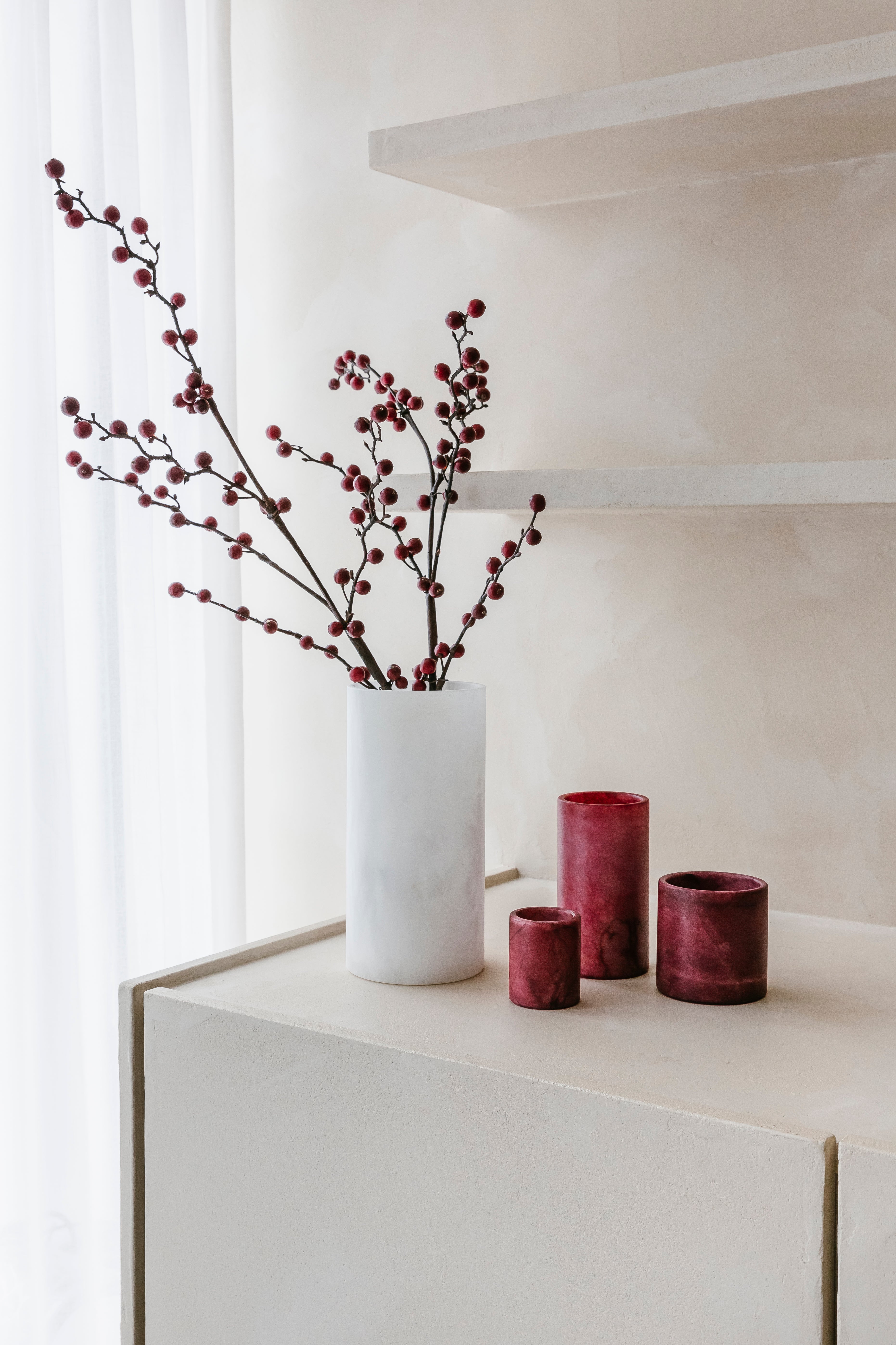 'BURGUNDY BLOOM' set (6 st.)