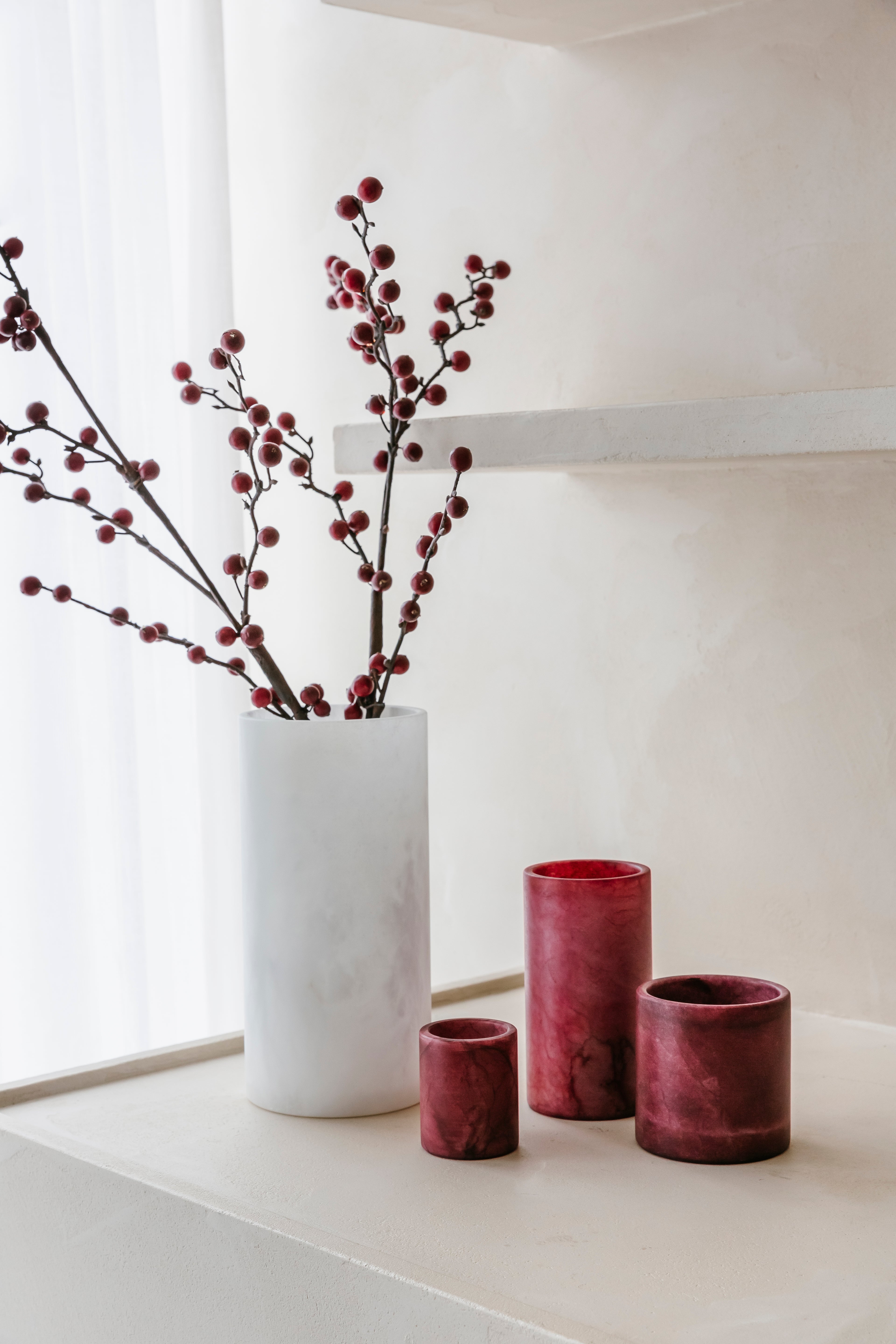 'BURGUNDY BLOOM' set (6 st.)