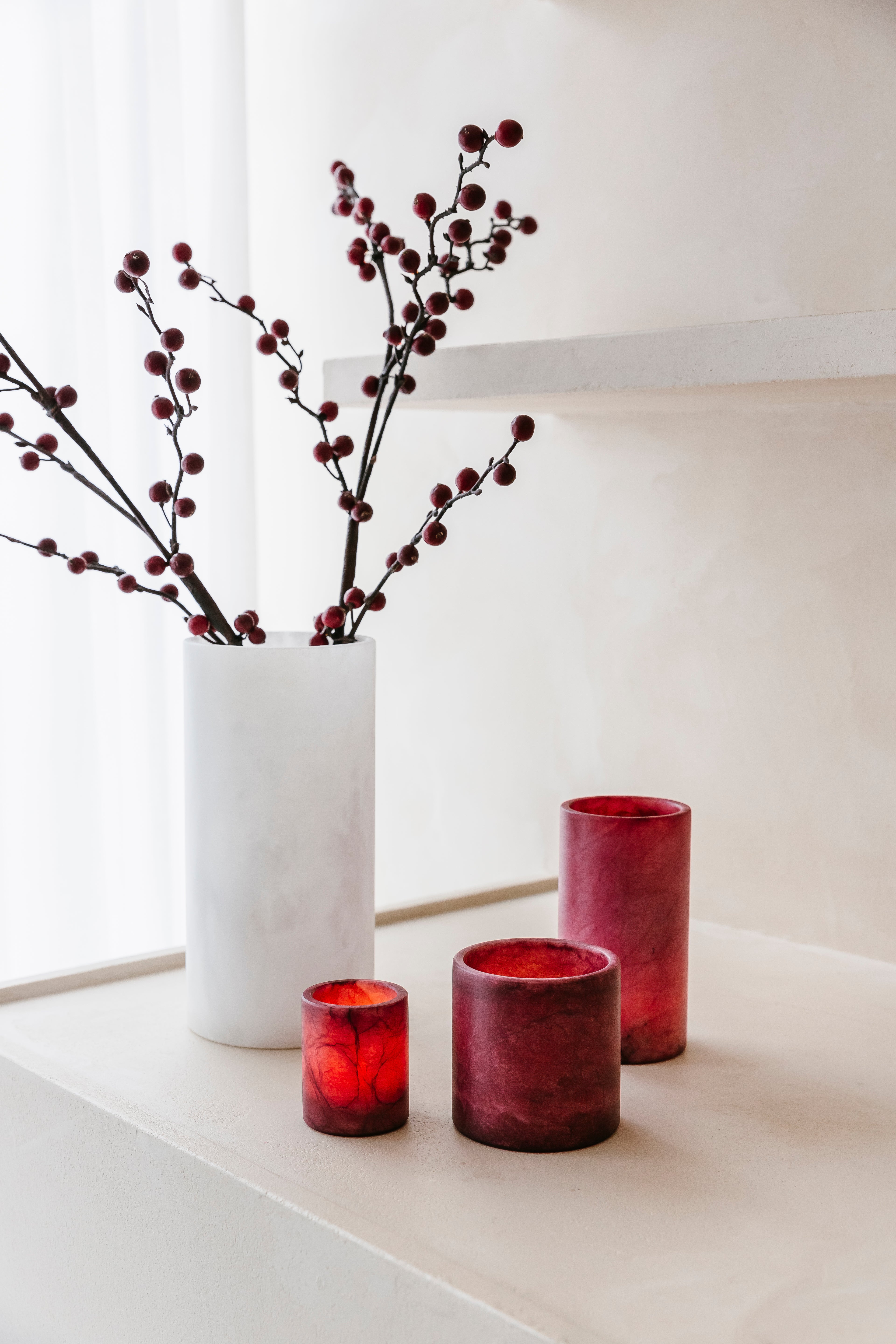 'BURGUNDY BLOOM' set (6 st.)