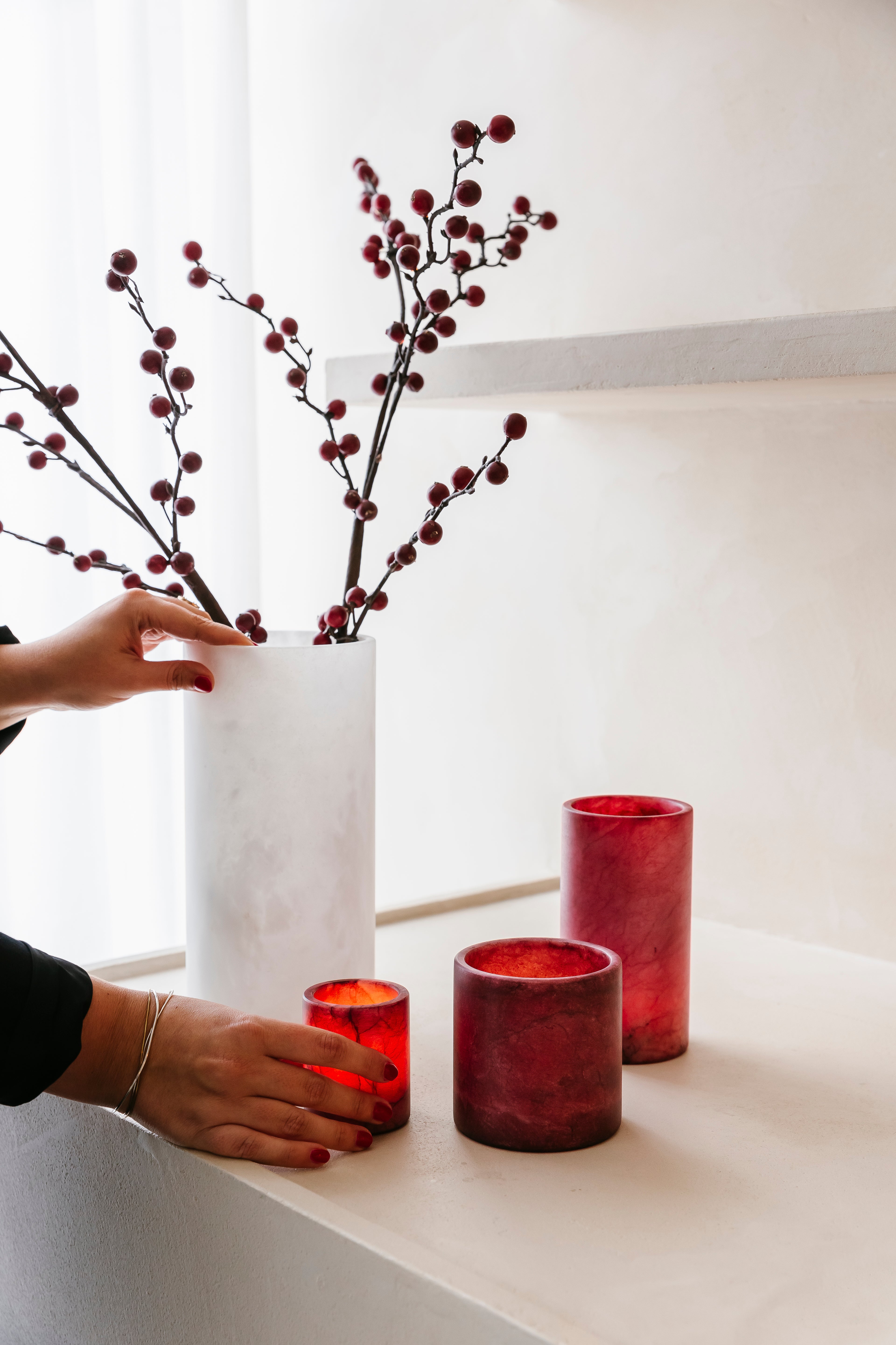 'BURGUNDY BLOOM' set (6 st.)