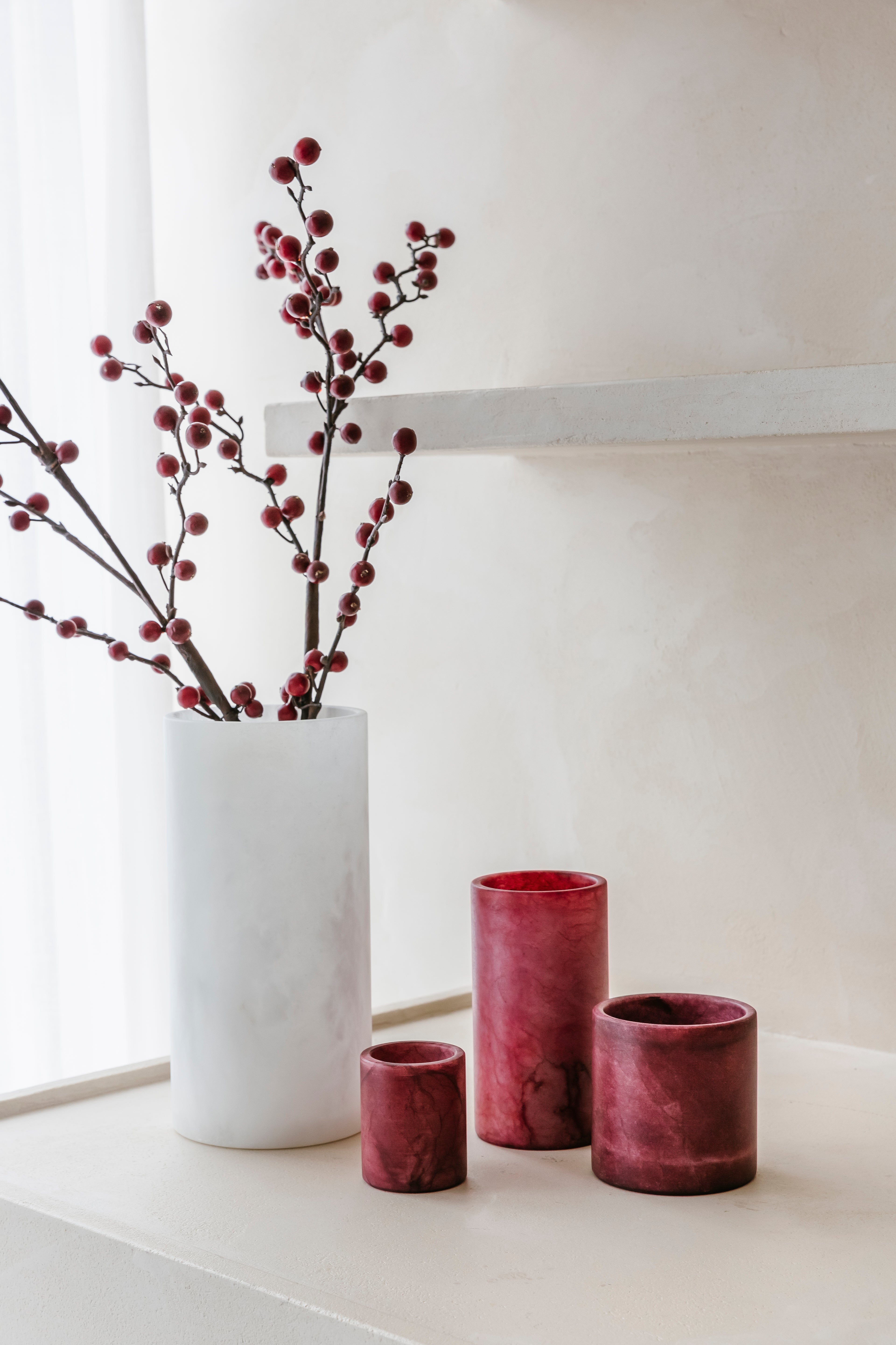 'BURGUNDY BLOOM' set (6 st.)