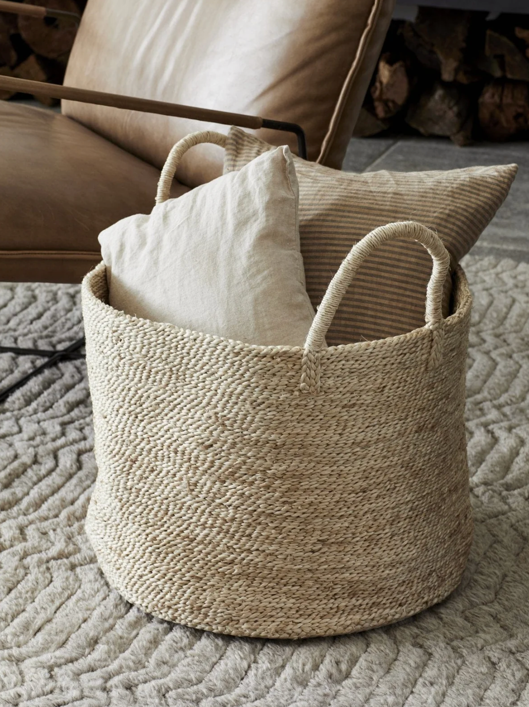 JUTE - Ronde Mand - Large - Natural