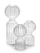 kleine glazen vaasjes | Serax | geribbeld | design | shop | bloemen | verkocht door Anneke Crauwels Home